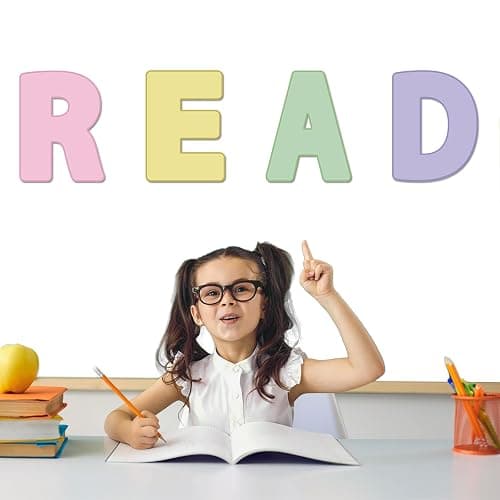 Classroom Reading Poster Decorations Pastel Reading Bulletin Board Rainbow Read Sign Posters Elementary Wall Decor Supplies for Teachers Students Readings Room Center School Library Outside Activities thumbnail 7