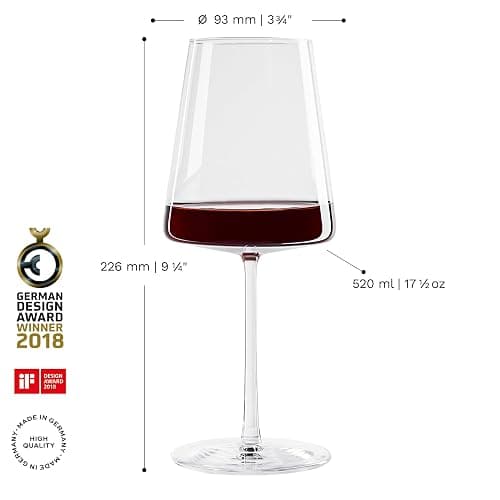 Stölzle Lausitz Rotweingläser Power 6er-Set 520ml – Hochwertige Weingläser für kräftige Rotweine – Moderne Rotweinkelche mit eckiger Form für maximale Geschmacksentfaltung – Spülmaschinen- & Stoßfest thumbnail 3