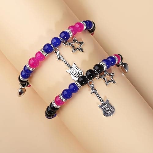 Korotho Matching Spider Bracelets for Couples Best Friend, Christmas Matching Heart Charm Bracelets Gifts for Couples Friends Spider Friendship Jewelry to Sister Bestie Long Distance Gift for Bf Gf thumbnail 4
