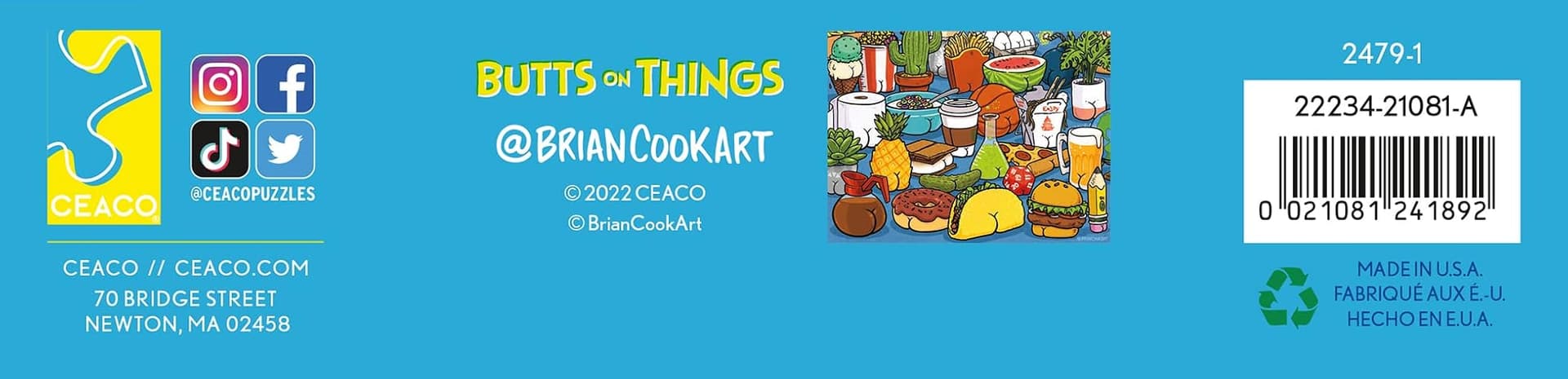 Ceaco - Brian Cook - Butts on Things - 500 Piece Jigsaw Puzzle thumbnail 7