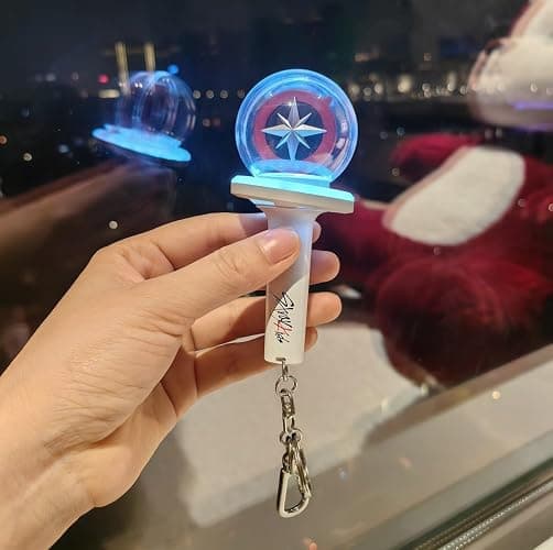 Pitsilat Kpop Stray Kids Light Stick Ver 2 Keychain Concert Fan Gift SKZ Goods Light Stick Color and Speed ​​Adjustable Includes 15 Modes thumbnail 2