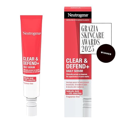 Neutrogena Clear & Defend+ Daily Serum (1x 30ml), Refining and Clearing Face Serum with Salicylic Acid, AHA/PHA, Daily-Use Oil-Free, Suitable for Spot-Prone Skin to Help Defend Against Breakouts thumbnail 2