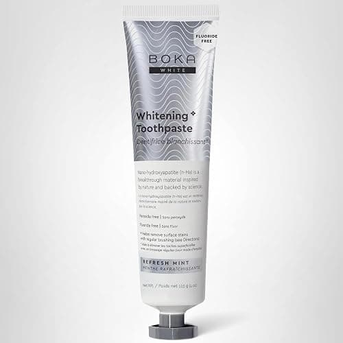 Boka Fluoride Free Toothpaste, Nano Hydroxyapatite Toothpaste, Appropriate for Sensitive Teeth, for Adult, Kids Oral Care - Whitening* Refresh Mint, 4 Fl Oz 1Pk US Manufactured thumbnail 7