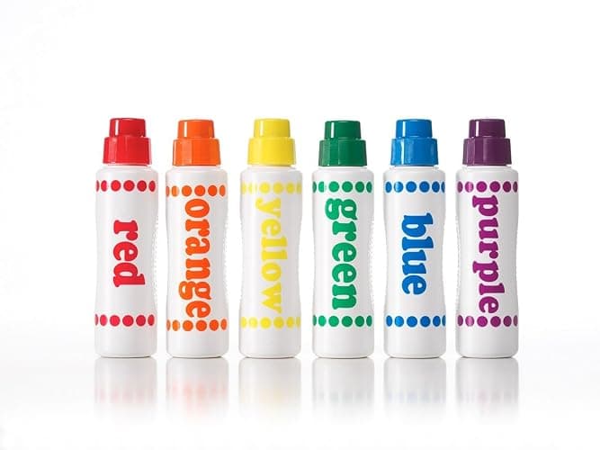 Do A Dot Art! Markers 6-Pack Rainbow Washable Paint Markers, The Original Dot Marker, Activity Craft Coloring Supplies for Kids and Toddlers, Made in the USA thumbnail 7