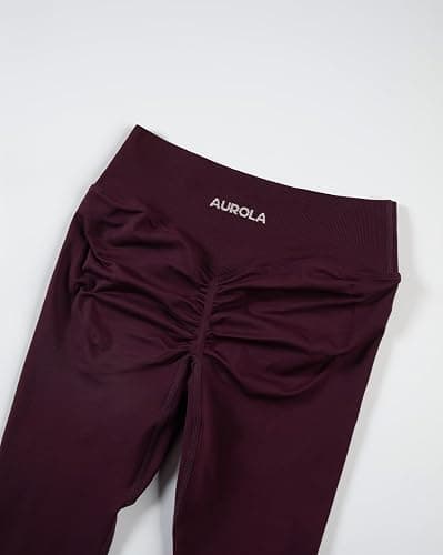 AUROLA Influence Crossover Waistband Workout Leggings for Women, Seamless High Waist Athletic Scrunch Butt Gym Yoga Pants thumbnail 5