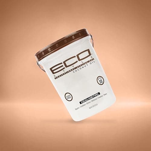 Eco Style Coconut Oil Styling Gel - Adds Luster and Moisturizes Hair - Weightless Styling and Superior Hold - Prevents Breakage and Split Ends - Promotes Scalp Health - Ideal for all Hair - 80 oz thumbnail 3