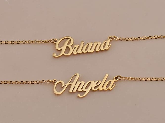 HUAN XUN Personalized Any Name Necklace Charm Pendant Necklace for Mother New Mom thumbnail 5