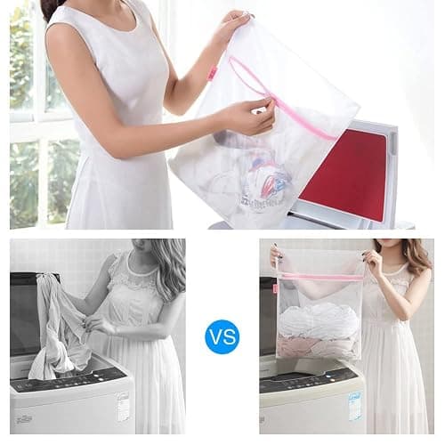 GOGOODA Mesh Laundry Bags for Delicates Durable Protective Wash Bags Travel Storage Bags for Intimates Lingerie, 7PCS (1XXL, 1XL,1L,1M,1S,2 bra bags) thumbnail 3