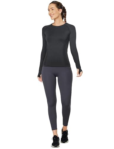 MathCat Long Sleeve Workout Tops for Women, Seamless Yoga Running Tops Breathable Athletic Shirts 3 Pack XS-XL thumbnail 5