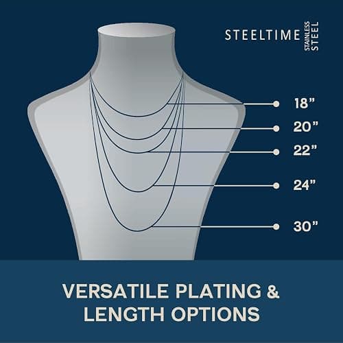 STEELTIME NYC Basketball Necklace - 18K Plated Basketball Chain with Hoop for Men, Women, Teens - Gold, Silver & Black Color Options - Stainless Steel Sports Pendant with Simulated Diamond CZ Stones thumbnail 4