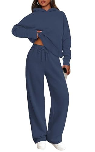 PRETTYGARDEN Women's 2 Piece Outfits Fall Sweatsuits Oversized Hoodies Wide Leg Sweatpants Tracksuits Lounge Matching Sets - Image 1