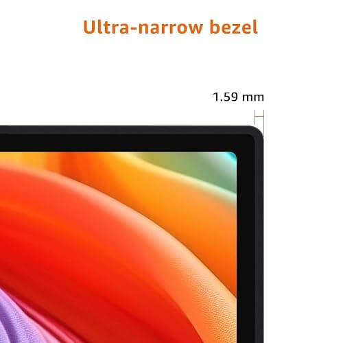 Amazon Basics 27 inch Monitor, FHD 1080P, Max 100Hz, VESA Compatible, Built-in Speakers, Black thumbnail 6