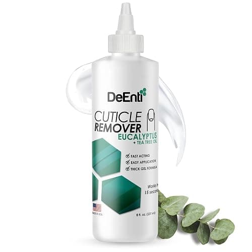 DeEnti Instant Cuticle Remover Gel, Nail Cuticle Softener, 8oz Eucalyptus | Softens and lifts cuticles in seconds for a fast, professional manicure, a gentle eucalyptus gel for salon-quality nail care - Image 1