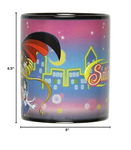 JUST FUNKY Sailor Moon Anime Manga Heat Reactive Color Changing Tea Coffee Mug Cup thumbnail 2