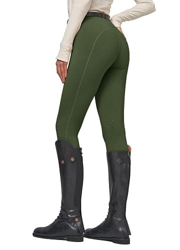 Willit Women's Fleece Riding Breeches Winter Horse Riding Pants Tights Equestrian Thermal Schooling Tights thumbnail 2