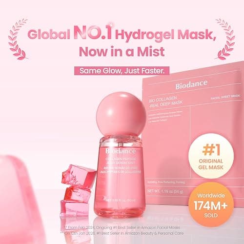 BIODANCE Collagen Peptides Jelly Serum Mist, Hydrating Face Mist, Plumping, Anti-Aging Face Spray, Sprayable Hydrogel, Travel Essentials & Self Care Gifts for Women, Korean Skin Care | 1.69 fl.oz thumbnail 2