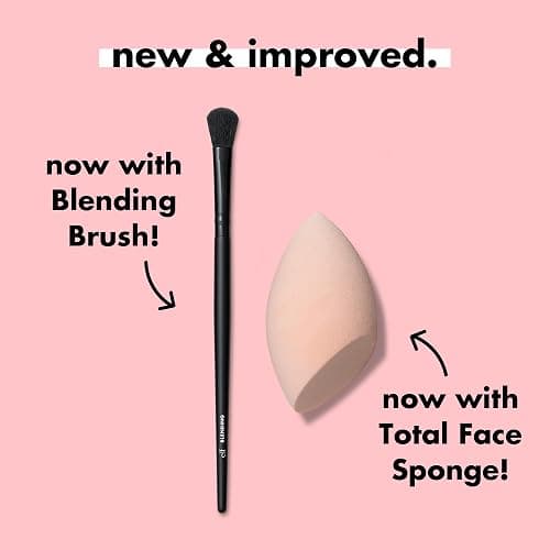 e.l.f. Full Face & Eye Makeup Brush Set with Travel Case, 11 Face & Eye Brushes For Creating A Full Face Makeup Look, Vegan & Cruelty-Free thumbnail 4