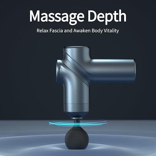LEERCON Massage Gun Deep Tissue, Silent Brushless Motor and Portable Massage Gun with 4 Interchangeable Heads for Deep Muscle Relief and Relaxation, Relax Gift thumbnail 8
