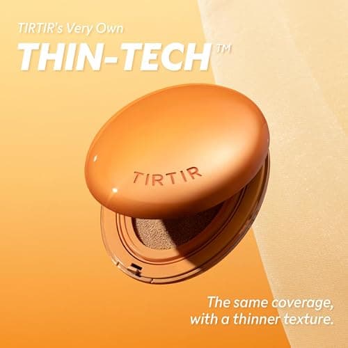 TIRTIR Mask Fit Ai Filter Cushion Foundation | AI-Like Semi-Matte Finish - Up to 72-Hour Medium to Full Coverage Korean BB Cushion Make up Beauty, #45W Chestnut, 0.63 Fl Oz thumbnail 5