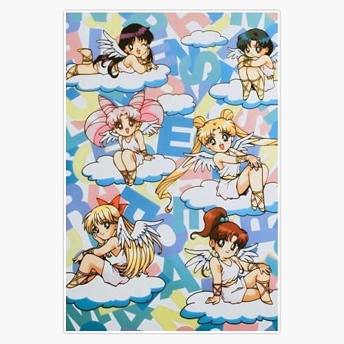 Y2K Anime Sticker Vinyl Waterproof Sticker Decal Car Laptop Wall Window Bumper Sticker 5" - Image 1