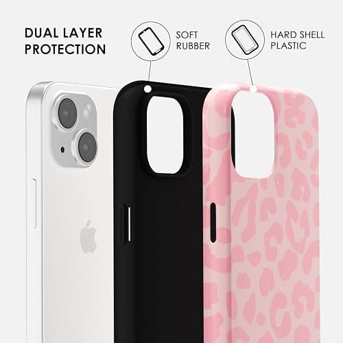 Svanove Cheetah Print Phone Case for iPhone 13/ iPhone 14 Case Girly, Cute Leopard Case for Women, Luxury Trendy Retro Cool Animal Print Design, Aesthetic Pattern Y2k Hard Shell Plastic Cover, Pink thumbnail 3