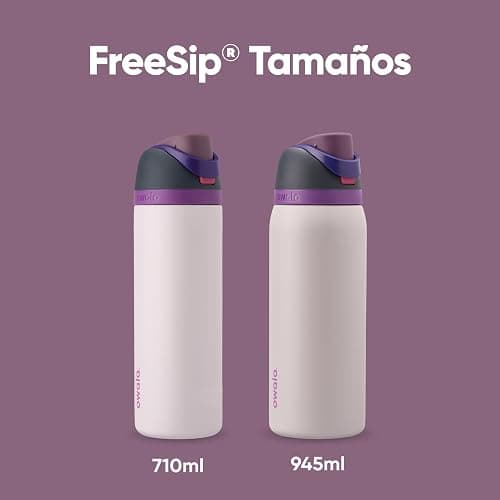 Owala FreeSip Insulated Stainless Steel Water Bottle with Straw for Sports, Travel, and School BPA-Free Sports Water Bottle, 32 oz, Dreamy Field thumbnail 6