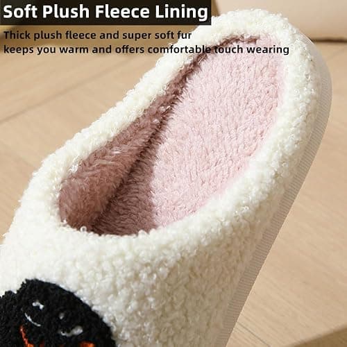 V OPXIN Cartoon Slippers for Womens Mens Cute Cozy Plush Warm Slip-on House Shoes for Indoor and Outdoor Meet Me at Midnight Strawberry Mushroom Evil Eyes Love Heart Slippers | Cozy, Warm, Plush, Slip-on, Cute, Cartoon Slippers, for Indoor and Outdoor, Love Heart, Strawberry, Mushroom thumbnail 7