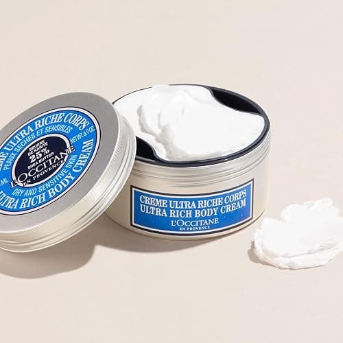 L’Occitane Shea Butter Ultra Rich Body Cream, Nourishing Moisturizer for Dry, Sensitive Skin, Fast Absorbing, Refillable, Vegan Skincare, Light Scent thumbnail 2