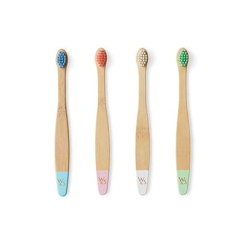Wild & Stone Organic Baby Bamboo Toothbrushes | 4 Pack | Soft Bristles | 100% Compostable Handle | BPA Free | Vegan Baby Toothbrushes (Multicolour) thumbnail 5