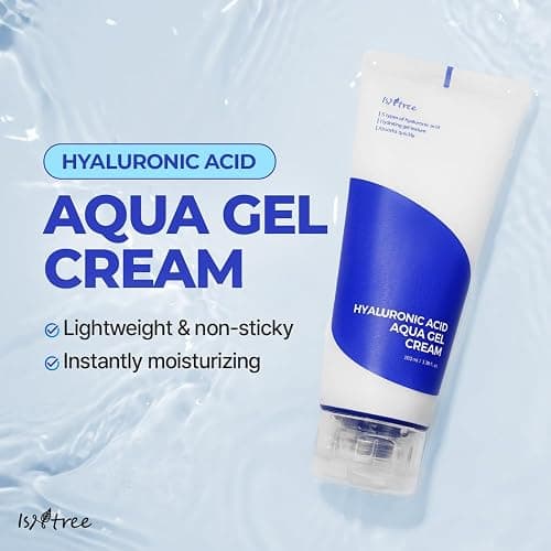 IsNtree Hyaluronic Acid Aqua Gel Cream 100ml, 3.38 fl oz | Korean Skincare | Lightweight Moisturizer | Quick-Absorbing Hydration | For Oily to Combination Skin thumbnail 2