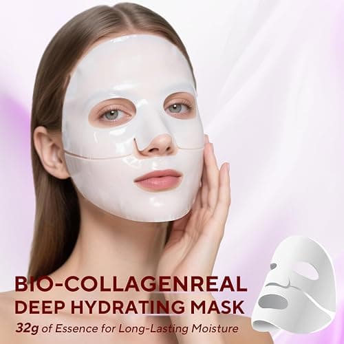 Nityrliv Collagen Face Mask, 4 Pack Bio-Collagen Real Deep Mask Overnight Hydrating Face Mask for All Skin Types,Original Hydrating Collagen Face Mask thumbnail 2