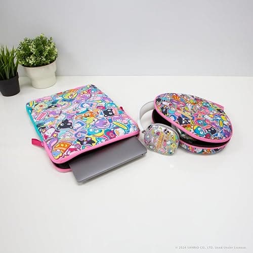 Sonix x Sanrio | Puffy Laptop Sleeve | 15-16 Inch, Quilted Pillow Puffer Laptop Carrying Case, Computer Sleeve | Hello Kitty & Friends Stickers thumbnail 7