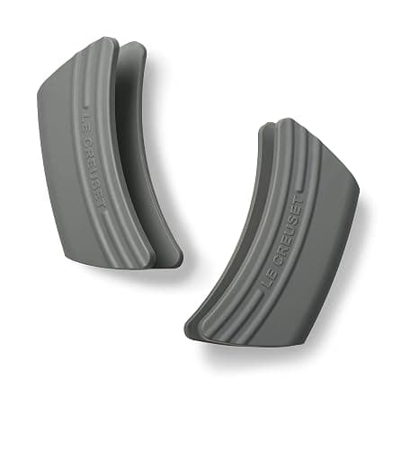 Le Creuset Silicone Set of 2 Handle Grips, 5" x 2 1/2" each, Sea Salt - Image 1