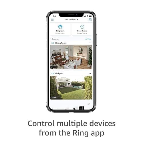 Like-New Ring Stick Up Cam Battery HD security camera with custom privacy controls, Simple setup, Works with Alexa - White thumbnail 4