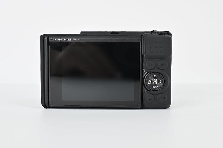 SX740 Camera Case, BMAOLLONGB Fullbody Thin Lightweight Silicone Camera Skin Body Rubber Cover Case for Canon PowerShot SX740 SX730 (Black) thumbnail 3