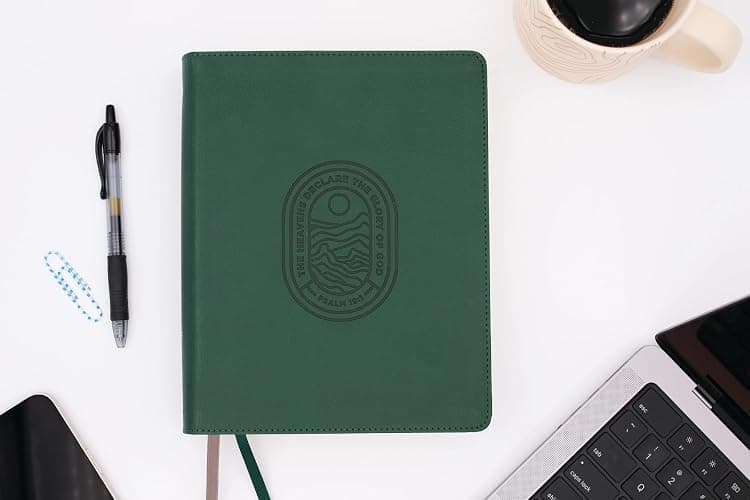 NIV, Journal the Word Bible (Perfect for Note-Taking), Leathersoft, Green, Red Letter, Comfort Print: Reflect, Take Notes, or Create Art Next to Your Favorite Verses thumbnail 6