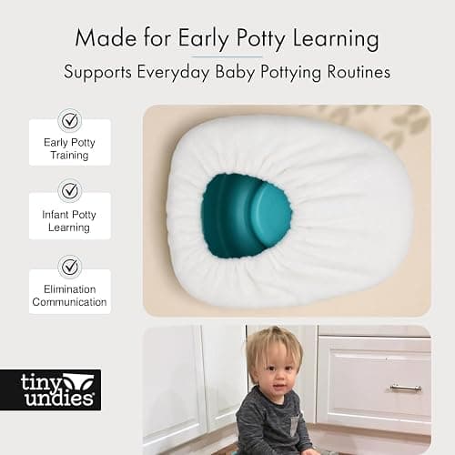 Potty Cozy for Mini Potty, 100% Undyed Cotton Fleece Potty Seat Cover, Soft Warm Baby Potty Cushion, Oeko TEX 100 Certified, Removable Machine Washable Potty Training Accessory thumbnail 7