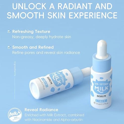 Milk Skincare Set, Milk Skin Care Products Skin Care For Teens 10-12, Natural Milk Extract Girls Skin Care For Kids Age 8-12, Travel Size Skin Care Set, Skincare For Girls 10-12, Teen Skin Care thumbnail 2