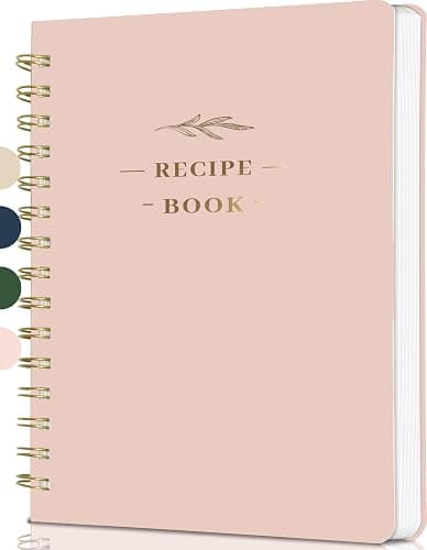 Perfect Blank Recipe Book-Recipe Book to Write in Your Own Recipes,Hardcover Personal Blank Recipe Book, Recipe Notebook Hold 144 Exclusive Formula Recipes (Pink) - Image 1