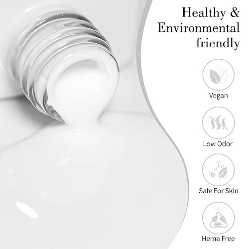 CANNI White Gel Polish – 1 Pc Pure White, High Gloss UV/LED Soak-Off Gel Nail Polish for French Manicure, DIY & Salon Quality for Grils & Women thumbnail 2