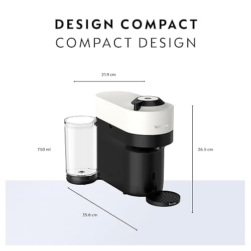 Nespresso Vertuo Pop+ Coffee and Espresso Maker by Breville, Coconut White thumbnail 2