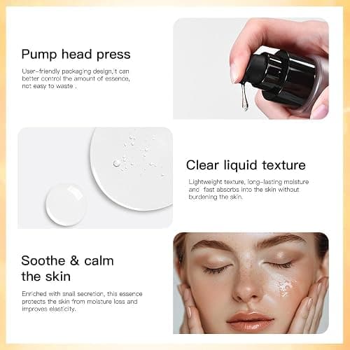 Professional Snail Mucin Serum, Intensive Hydration and Repair for Healthy Skin thumbnail 3