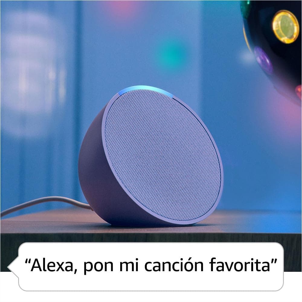 Amazon Echo Pop (modelo más reciente): nuestra bocina más pequeña que se adapta a cualquier habitación (lavanda), con el Acceso Anticipado de Alexa+ thumbnail 4