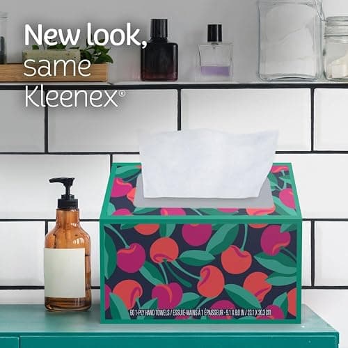 Kleenex Disposable Paper Hand Towels, 6 Boxes, 60 Tissues per Box (360 Total Tissues), Packaging May Vary thumbnail 2