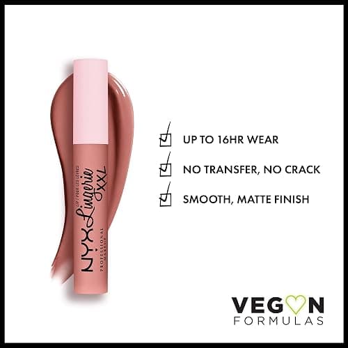 NYX PROFESSIONAL MAKEUP Lip Lingerie XXL Matte Liquid Lipstick - Undress'd (Pink Nude) thumbnail 2