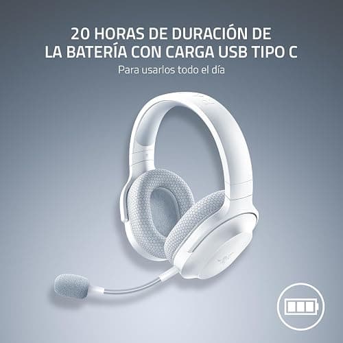 Razer Barracuda X Wireless Gaming & Mobile Headset (PC, PlayStation, Switch 2, Android, iOS): 2.4GHz Wireless + Bluetooth - Lightweight - 40mm Drivers - Detachable Mic - 50 Hr Battery - Mercury White thumbnail 7