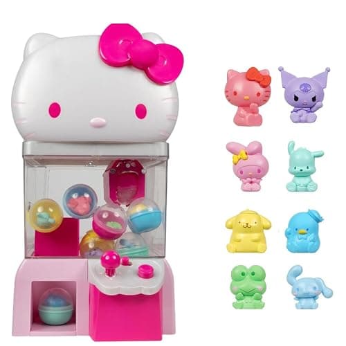 Hello Kitty and Friends, 12” Claw Machine with 8 Collectible Mini Figures - Officially Licensed Sanrio Product from Jazwares (Amazon Exclusive) - Image 1