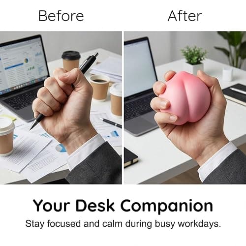 3PCS Peach Squishy, Slow Rising Stress Relief Fruit Toy, Soft Pink Peach Squeeze Toy for Anxiety Relief, Desk Companion, Party Gifts (3pcs) thumbnail 6