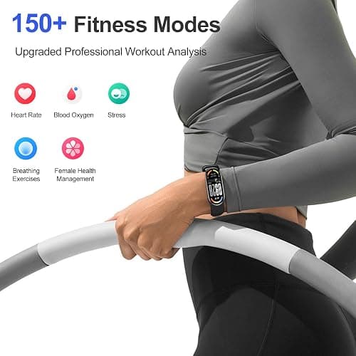 Xiaomi Smart Band 10 - Autonomie jusqu'à 21 Jours, écran 1,72", AMOLED avec taux de rafraîchissement de 60 Hz, Sommeil, Stress, SpO2, Moniteur de fréquence Cardiaque, 5 ATM, Mi Fitness, Noir thumbnail 5