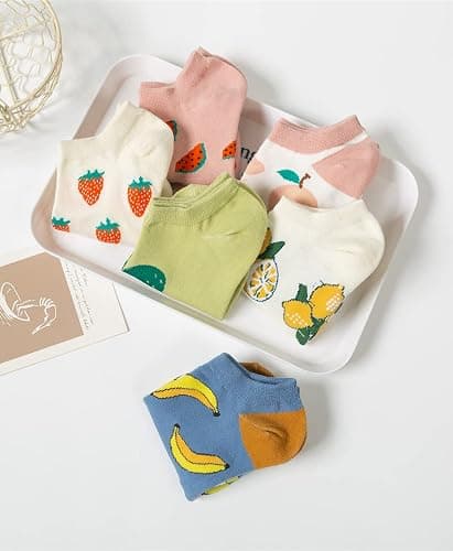 ACCFOD Cute Ankle Socks for Women - Aesthetic Funny Fun Low Cut No Show Socks for Girls and Teens thumbnail 4